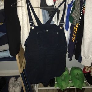 Brandy Melville denim overall shorts